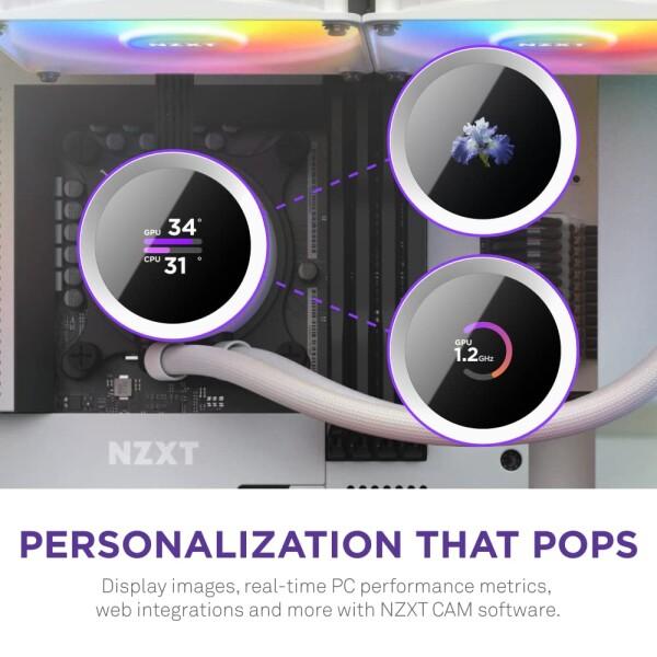 NZXT NZXT KRAKEN RGB 280 White 簡易水冷CPUクーラー RL-KR280-W1