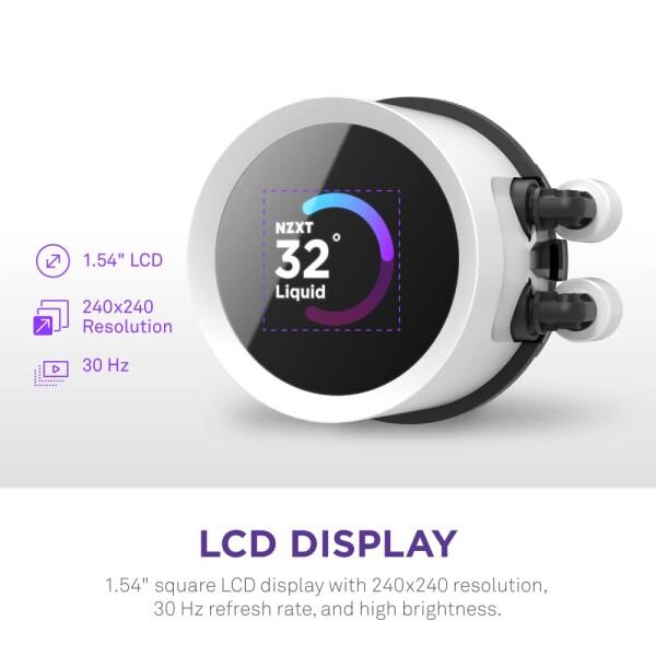 NZXT NZXT KRAKEN RGB 280 White 簡易水冷CPUクーラー RL-KR280-W1