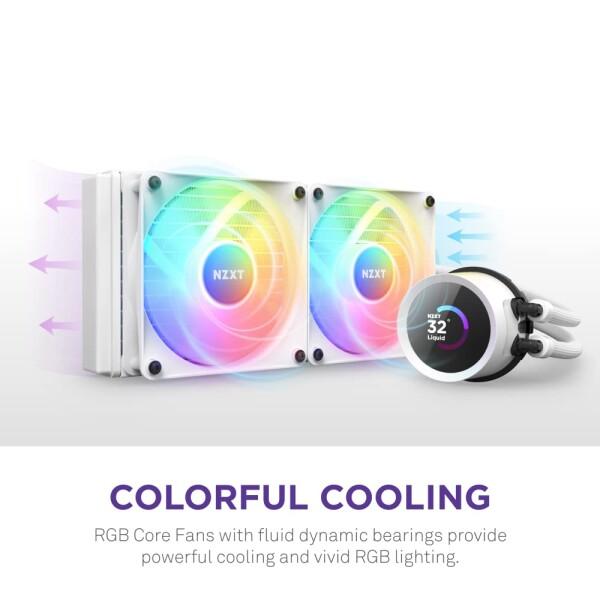 NZXT NZXT KRAKEN RGB 280 White 簡易水冷CPUクーラー RL-KR280-W1