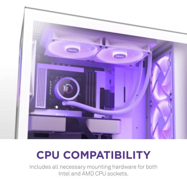 NZXT NZXT KRAKEN RGB 280 White 簡易水冷CPUクーラー RL-KR280-W1