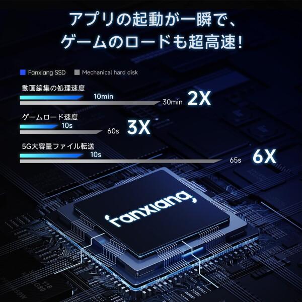 fanxiang SSD 2TB SATA 2.5インチ 内蔵SSD 7mm 3D NAND TLC採用