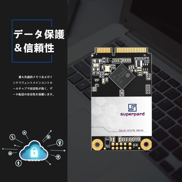 Superpard SSD 128GB MSATA 内蔵 SATAIII 6Gb/s 3D NAND ミニSATA 高速