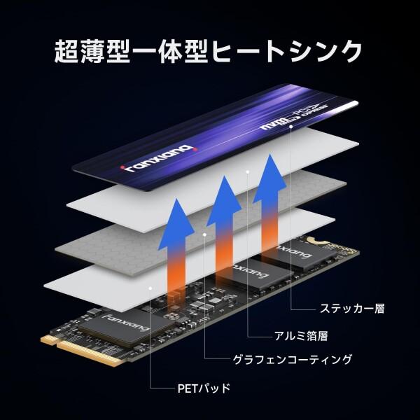 fanxiang S880 M.2 SSD 2TB NVMe 2280 最大7300MB/s PCIe Gen4.0x4