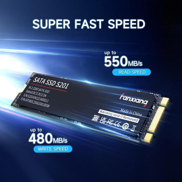 fanxiang S201 2280 3D NAND TLC採用 SATAIII 6Gb/s m2 ssd 最大読取 