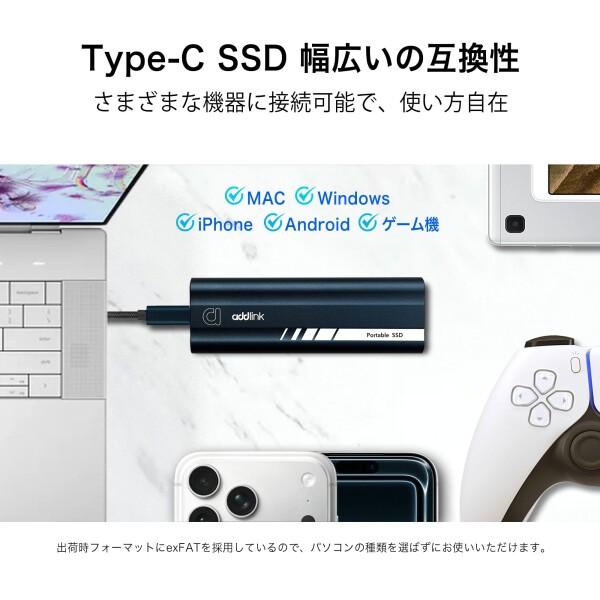 addlink P21 2TB Portable External SSD, Up to 2,000MB/s Read, USB 3.2 Gen 2x2, Lightweight Storage for Photography, Videoの画像