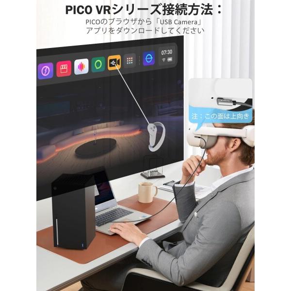 キャプチャーボード 対応 と PD 100W サポート Meta Quest 2/3/3s