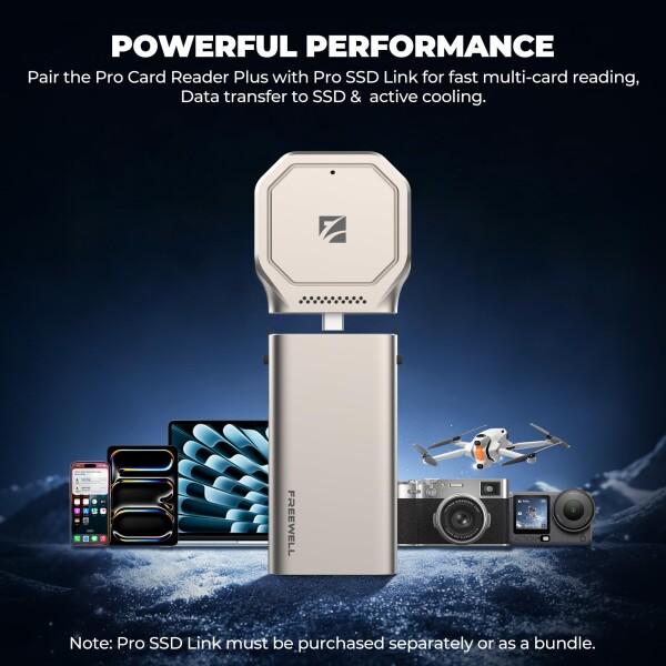 Freewell Proカードリーダープラス - SD、CF-ExpressタイプA/B、XQD、最大4TB、パッシブ放熱、最大の画像