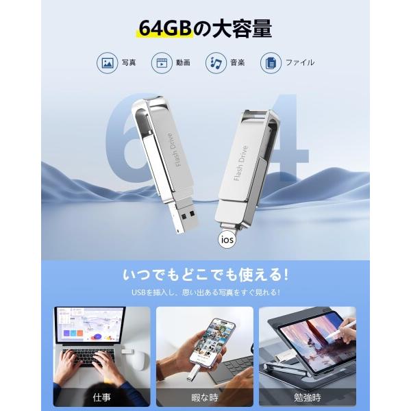 USBメモリ512GB 4in1 Phone用usbメモリーUSB3.0 高速 データ