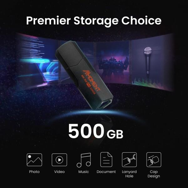 MMOMENT 超高速 大容量 MK700 500GB USBメモリ USB3.2 Gen2 PS(4) PS(5)動作確認済 SSD 外付け (最大読込1000MB/s)_4