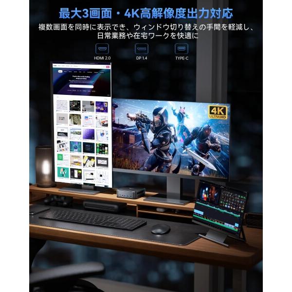 NIPOGI ミニPC Ryzen7搭載 楽天市場】NiPoGi ミニpc Ryzen 7 8745HS mini pc 16GB DDR5 512GB M.2