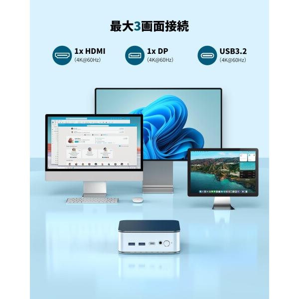 Getorli ミニPC AMD Ryzen 3500U Amazon.co.jp: Getorli ミニPC AMD Ryzen 5300U搭載 -【N100/N150