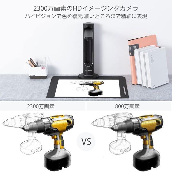 iOCHOW ブックスキャナー ドキュメントスキャナー スキャナー 書画