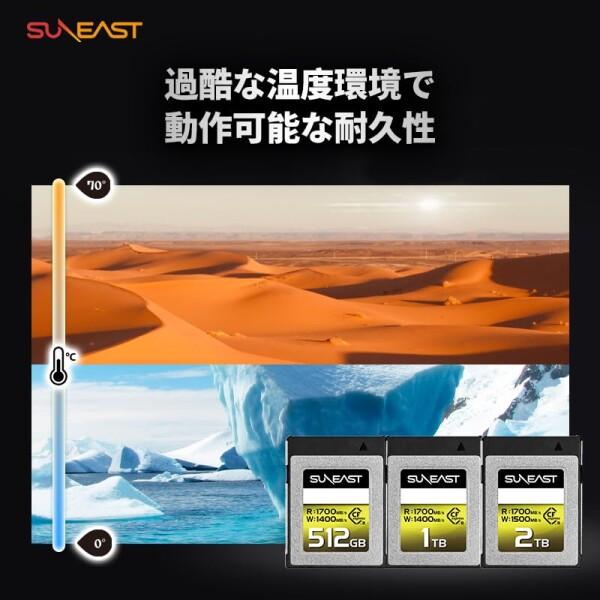 SUNEAST ULTIMATE PRO CFexpress Type Bカード 512GB SE-CFXB512A1700_1