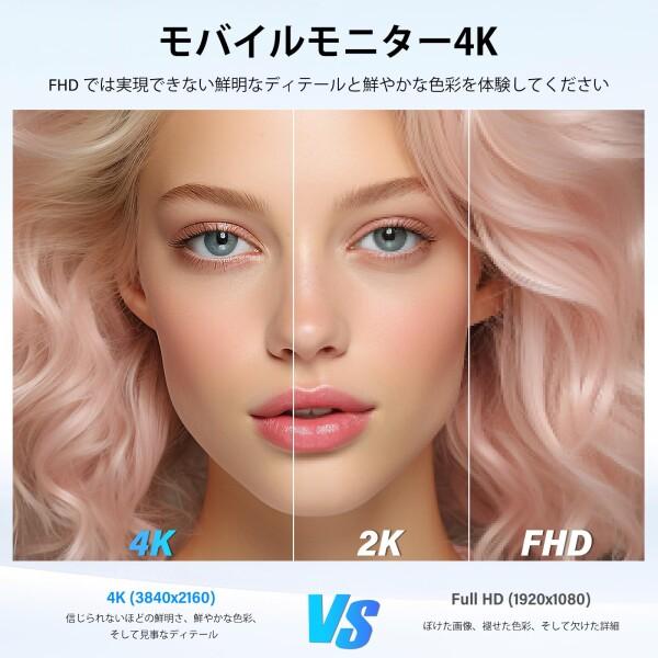 InnoView モバイルモニター 23.8インチ 4K モバイルディスプレイ UHD（3840*2160） 100%sRGB 60Hz ポ_1