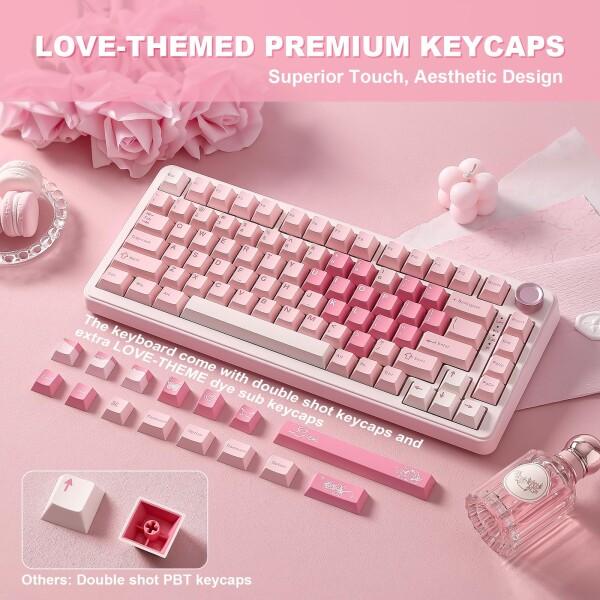 YUNZII B75 PRO 75% ガスケットゲーミングキーボード グレー Amazon | YUNZII B75 PRO 75% ガスケットゲーミングキーボード 無線