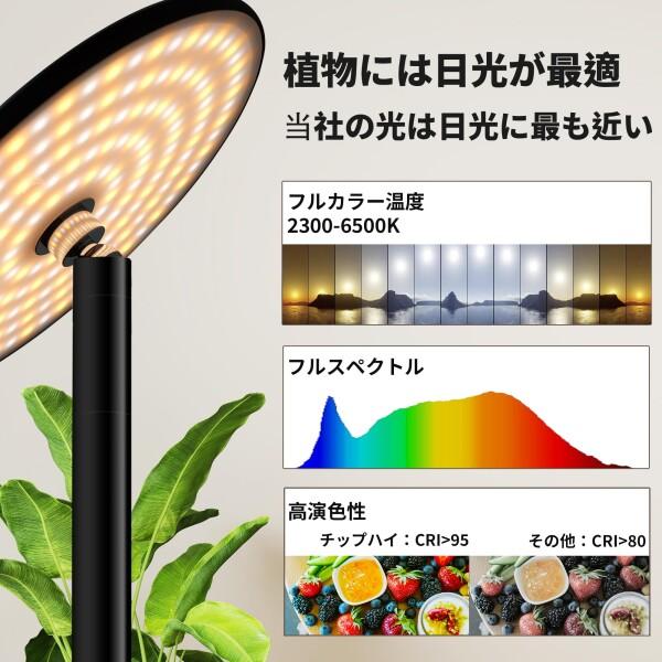 chiphy 植物育成ライト植物成長ライトled 室内植物栽培 高さ調節可能
