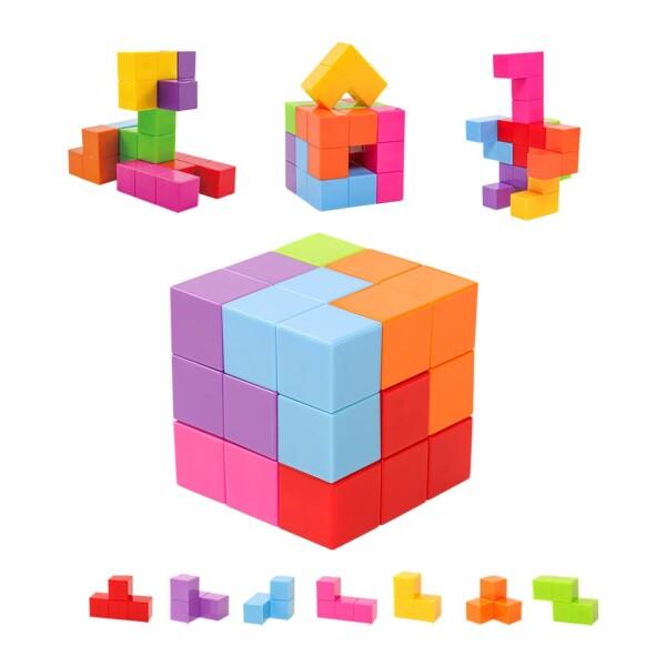 牧童のん歩 マグネット ブロック キューブ 立体パズル 3歳 4歳 5歳~大人 知育玩具 磁石 おもちゃ（Yahoo!・チャンスAA）