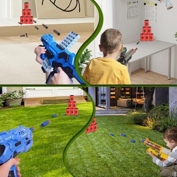 WALWAL 6個のソフト弾ターゲット、弾丸ダートターゲット - NERF N