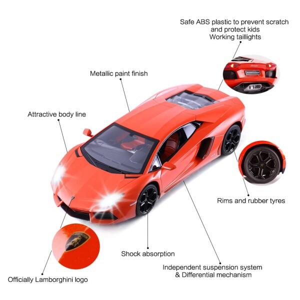 RASTARランボルギーニ RC カー、おもちゃの自動車、 1:14 ランボルギーニ・アヴェンタドー_3