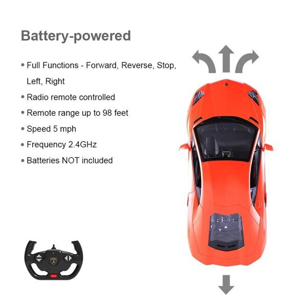 RASTARランボルギーニ RC カー、おもちゃの自動車、 1:14 ランボルギーニ・アヴェンタドー_5