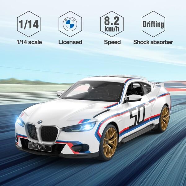 RASTAR 1/14 BMW 3.0 CSLリモコンカーBMWキッズリモコンおもちゃ車、白2.4 G_3