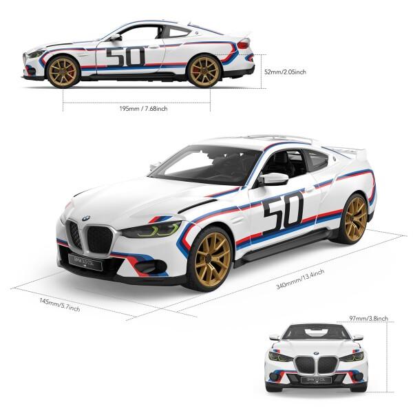 RASTAR 1/14 BMW 3.0 CSLリモコンカーBMWキッズリモコンおもちゃ車、白2.4 G_4