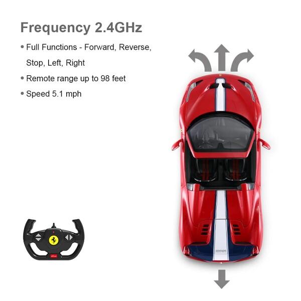 RASTAR 1/14フェラーリ 458 スペチアーレ・ R/Cモデルカー・ LED搭載・ ルーフが自動開閉でき_7