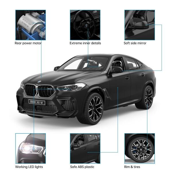 BMW RC車Rastar 1/14 BMW X 6 M RC玩具車BMW子供用リモコンカー2.4 Ghz_3