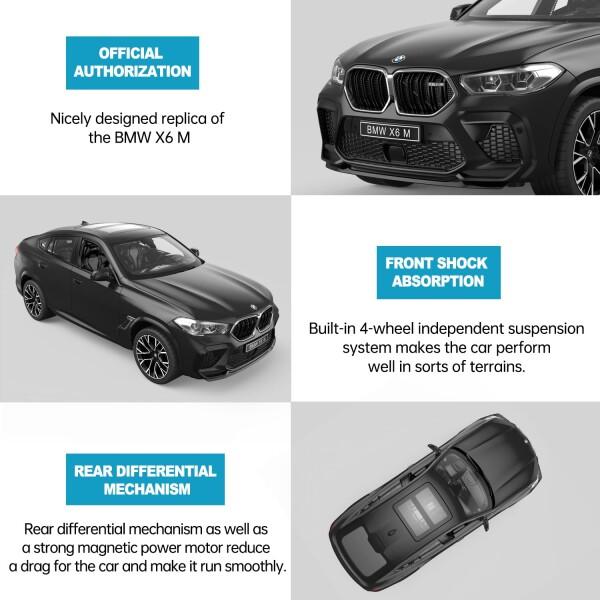 BMW RC車Rastar 1/14 BMW X 6 M RC玩具車BMW子供用リモコンカー2.4 Ghz_4