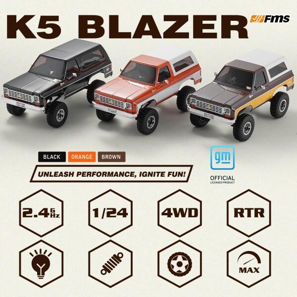 FMS 1/24スケールRCクローラー ラジコン Chevy K5 Blazer 車正式