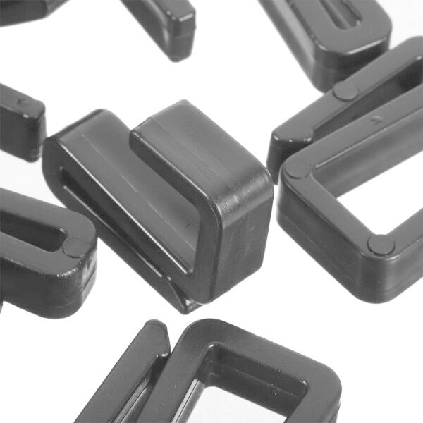 Luxshiny 20個 プラスチック フック S字型 金属 ハンガー フラット