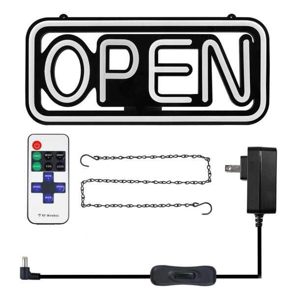 OPEN RGB ネオンサイン オープン LED ネオンライト 10種類 4モード 調