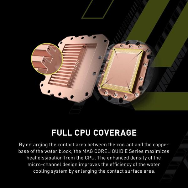 MSI PL MAG CoreLiquid E240 ホワイト - AIO ARGB CPUリキッドクーラー