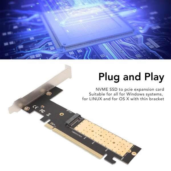 M.2 NVMe - PCIe 3.0 X16 アダプター 最大32Gbps NVME SSD 拡張カード