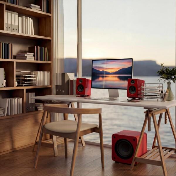 Audioengine A2+ Next Gen ホームミュージックシステム with Bluetooth aptX-HD、PCスピーカー for 音楽の画像