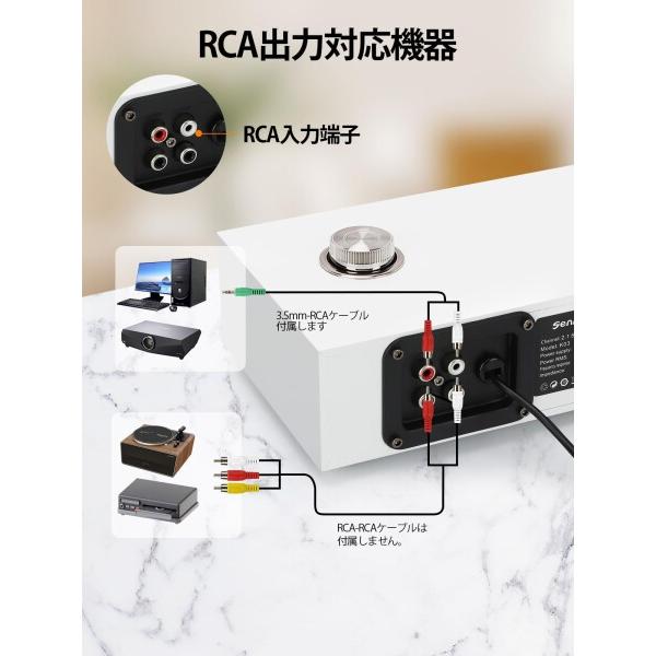 Senmeki PCスピーカー サブウーファー 2.1ch 卓上用パソコンスピーカー