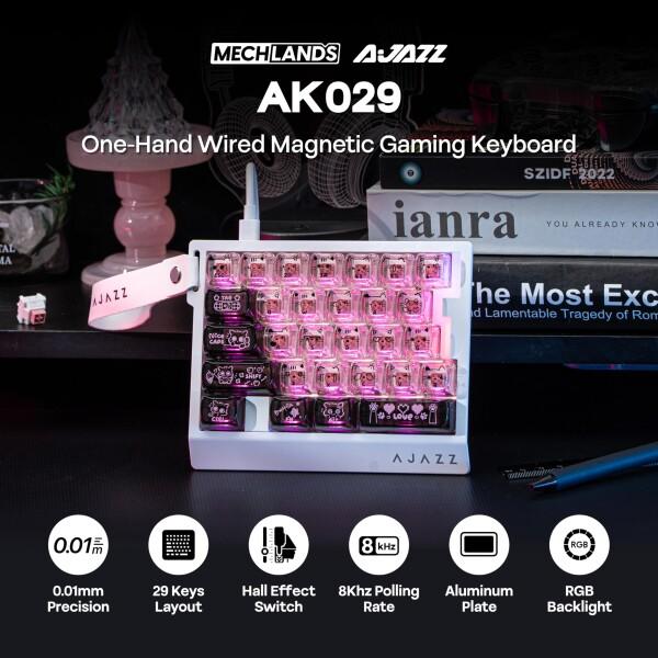 MechLands AJAZZ AK029 高速有線ゲーミングキーボード ラピトリ 片手