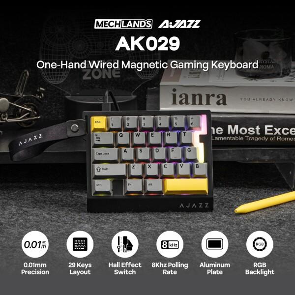 MechLands AJAZZ AK029 高速有線ゲーミングキーボード ラピトリ 片手