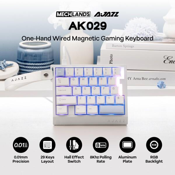 MechLands AJAZZ AK029 高速有線ゲーミングキーボード ラピトリ 片手