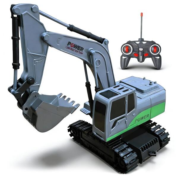 アバンテ ラジコンカー 2.4GHzリモコン付き リモコンショベルカー 2.4GHzリモコン建設車両（29*9*23cm） ラジコン