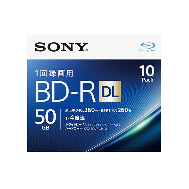 SONY（ソニー） ブルーレイディスク BD-R DL 50GB (1枚あたり地デジ約6