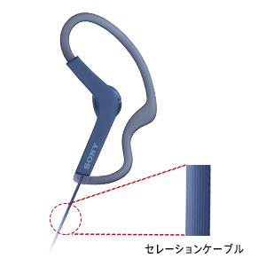 SONY（ソニー） イヤホン MDR-AS210 : 防滴/スポーツ向け ブラック MDR
