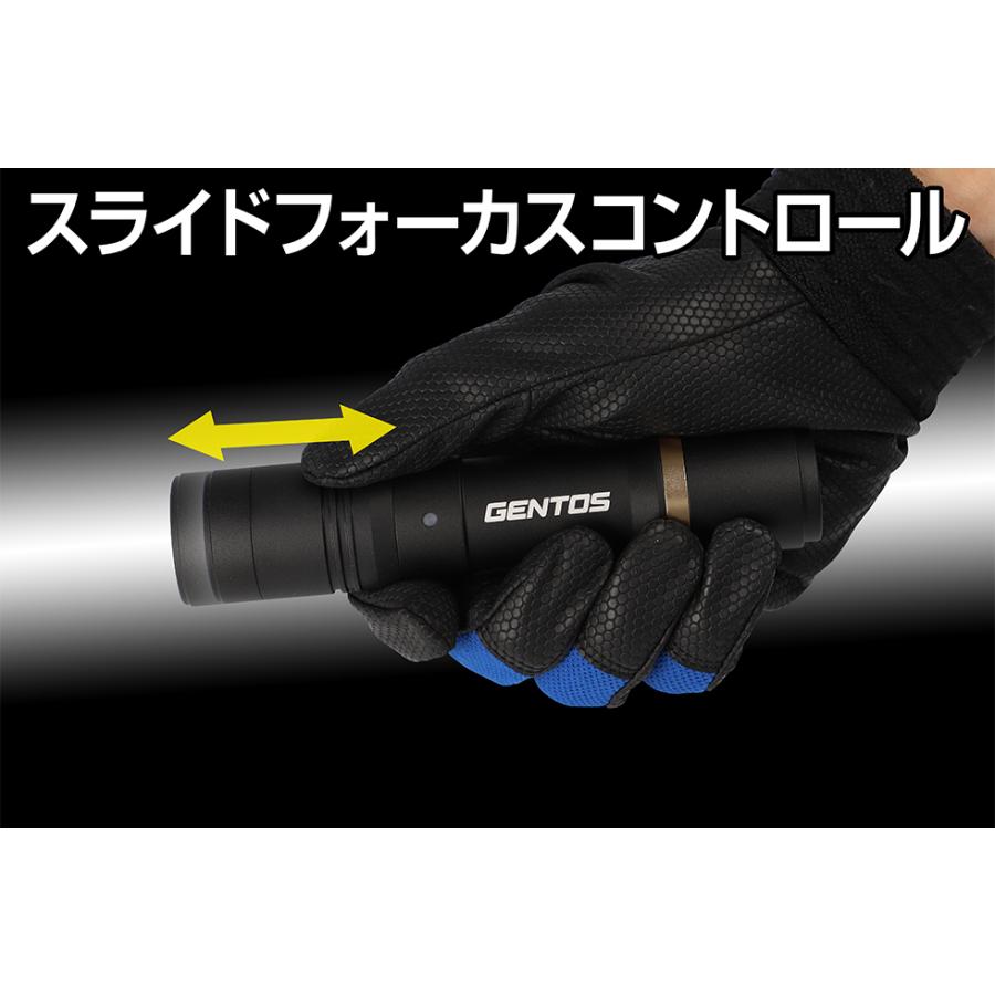 GENTOS（ジェントス） LED 懐中電灯 USB充電式 RX-285R 【明るさ500