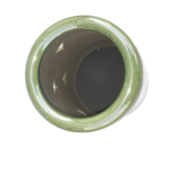 アウトレット・訳あり品》陶器傘立て【グリーン・透かし】 陶器 傘 傘