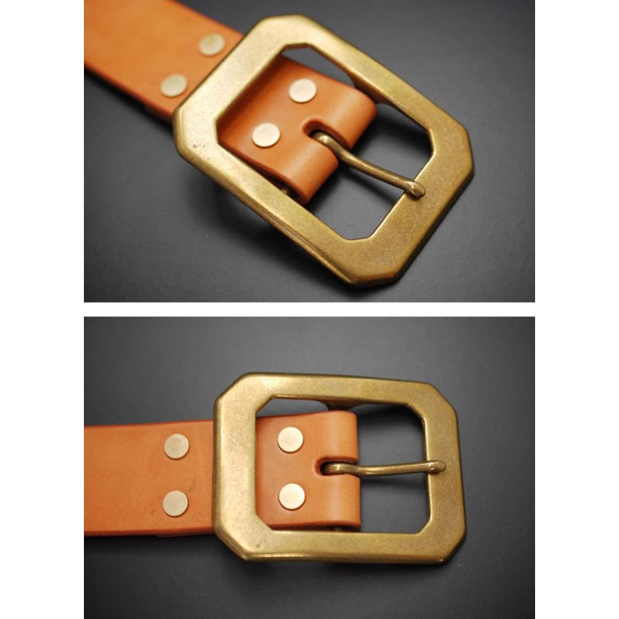 日本製 レザーベルト用 バックル 単品 真鍮製 ベルト幅45mmまで対応