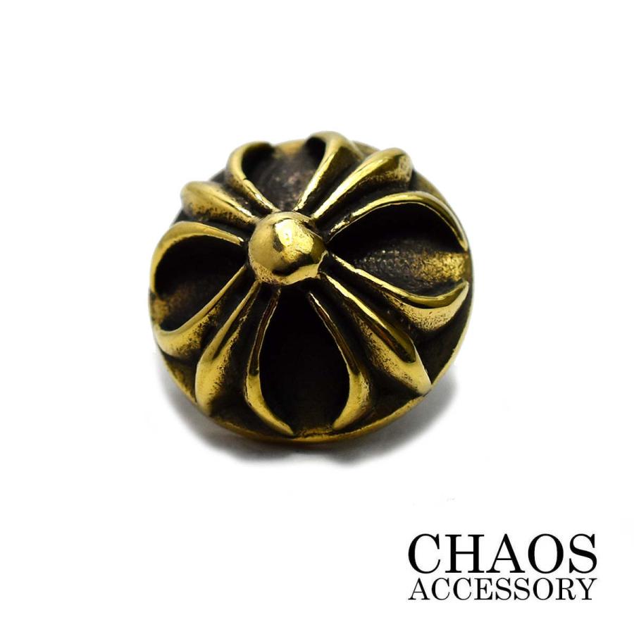直径18mm】ゴシッククロス クロスボール ハイドーム型 コンチョ 十字