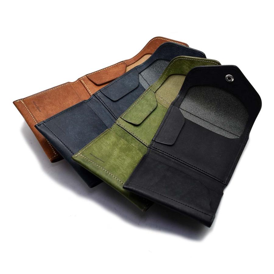 三つ折り ミニ財布 革 本革 池之端銀革店 Cramp クランプ Cr-602