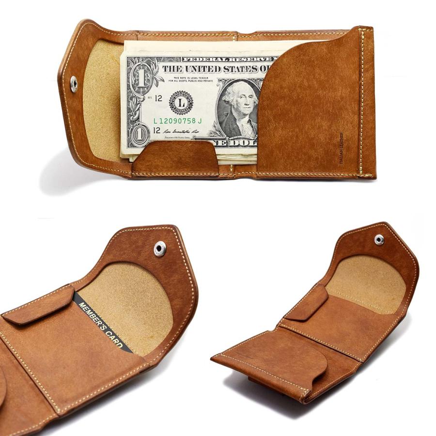 三つ折り ミニ財布 革 本革 池之端銀革店 Cramp クランプ Cr-602