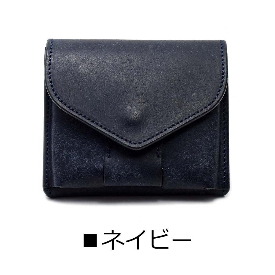 三つ折り ミニ財布 革 本革 池之端銀革店 Cramp クランプ Cr-602