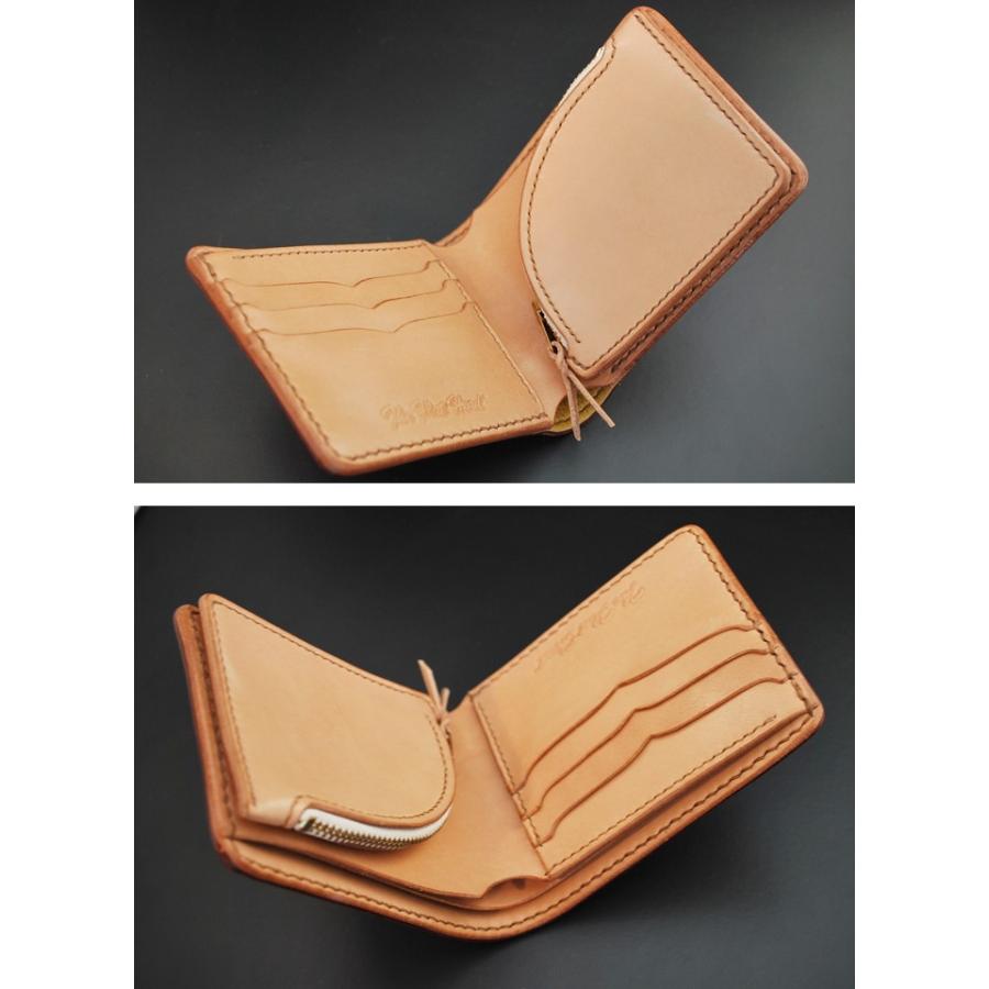 財布 ウォレット フラットヘッド FLATHEAD LKE4 小銭チャック式 ショートウォレット コードバン ブラウン/タンの画像